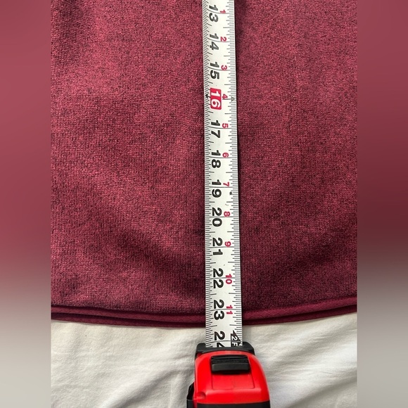 The North Face Hoodie Crescent Sunshine Maroon Fleece Pullover Womens Size M - Picture 10 of 12